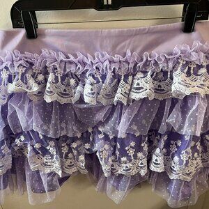 Sugar Thrillz MIDNIGHT PROMENADE purple tiered skirt